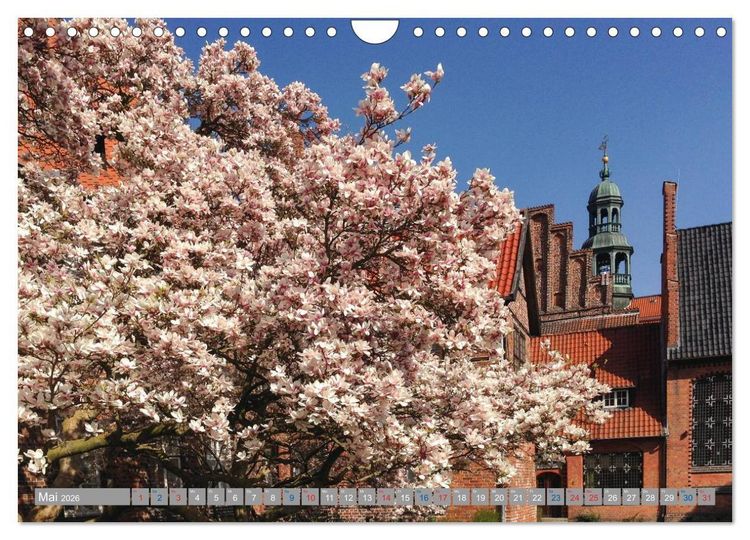 Produktbild: L&uuml;neburg - Eine mittelalterliche und romantische Hansestadt (Wandkalender 2026 DIN A4 quer), CALVENDO Monatskalender