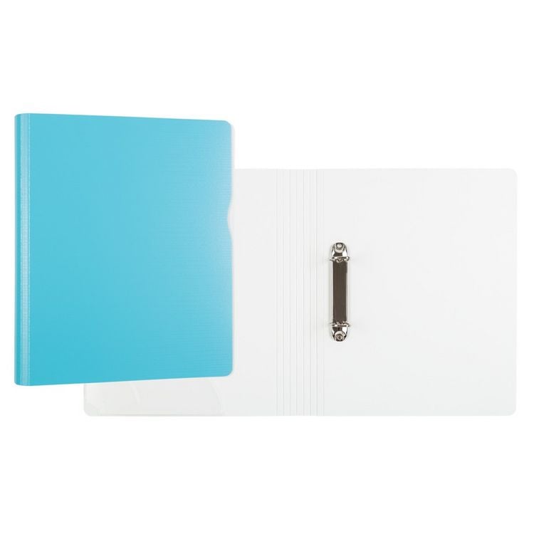Produktbild: Idena Ringbuch mit Innentasche 2 Ringe himmelblau 40mm DIN A4