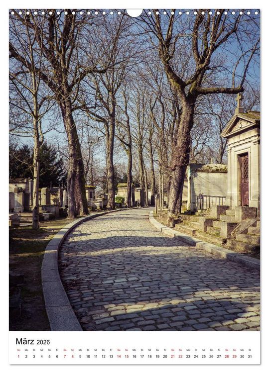 Produktbild: Le Cimeti&egrave;re du P&egrave;re-Lachaise in Paris (Wandkalender 2026 DIN A3 hoch), CALVENDO Monatskalender