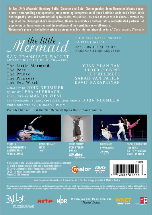 Produktbild: John Neumeier - The Little Mermaid [2 DVDs]