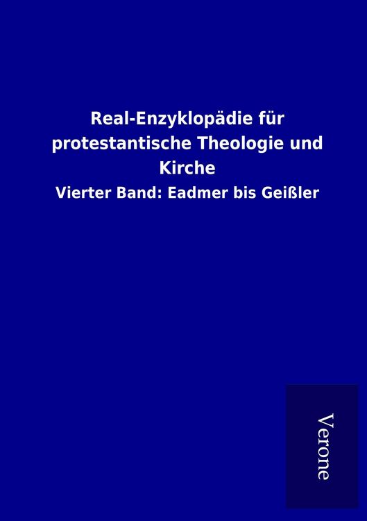 Produktbild: Real-Enzyklop&auml;die f&uuml;r protestantische Theologie und Kirche