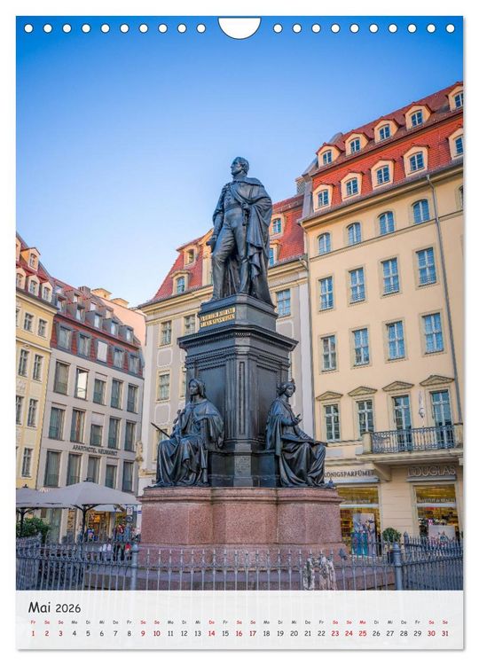 Produktbild: Dresden - Bilder aus Elbflorenz (Wandkalender 2026 DIN A4 hoch), CALVENDO Monatskalender