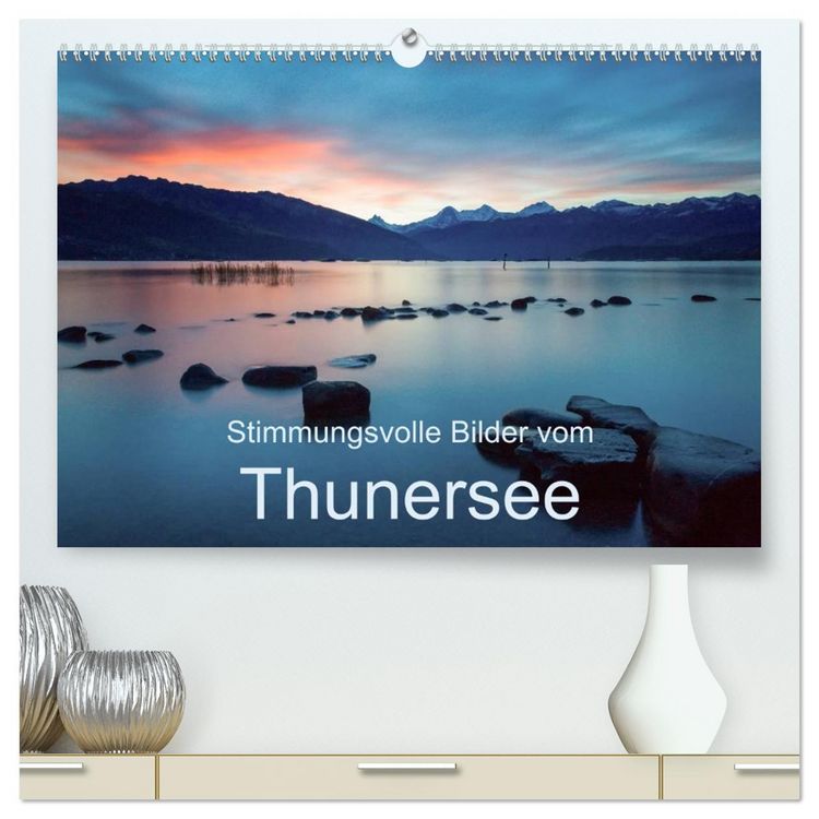Produktbild: Stimmungsvolle Bilder vom Thunersee (hochwertiger Premium Wandkalender 2026 DIN A2 quer), Kunstdruck in Hochglanz