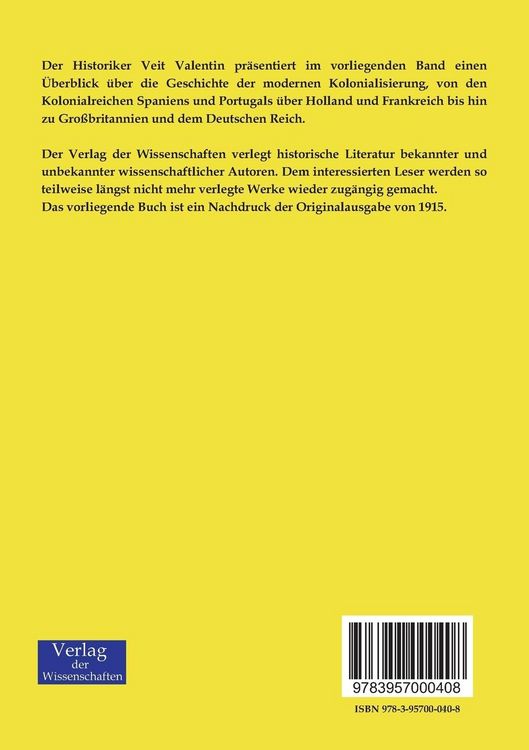 Produktbild: Kolonialgeschichte der Neuzeit