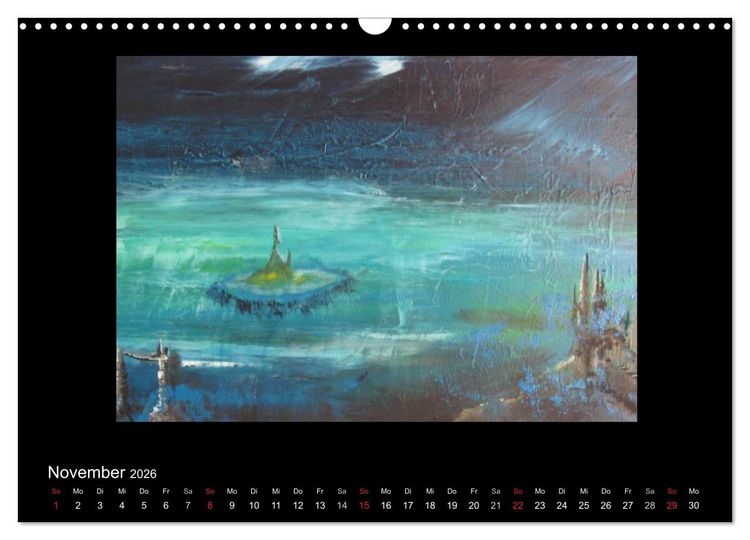 Produktbild: Kunstkalender von Michaela Nagel (Wandkalender 2026 DIN A3 quer), CALVENDO Monatskalender