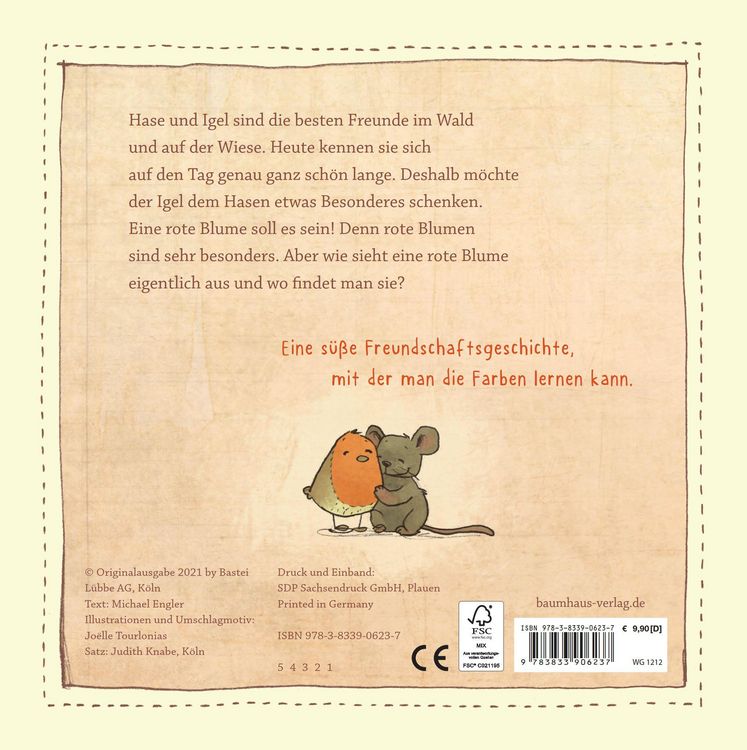 Produktbild: Eine Blume f&uuml;r den Hasen (Pappbilderbuch)