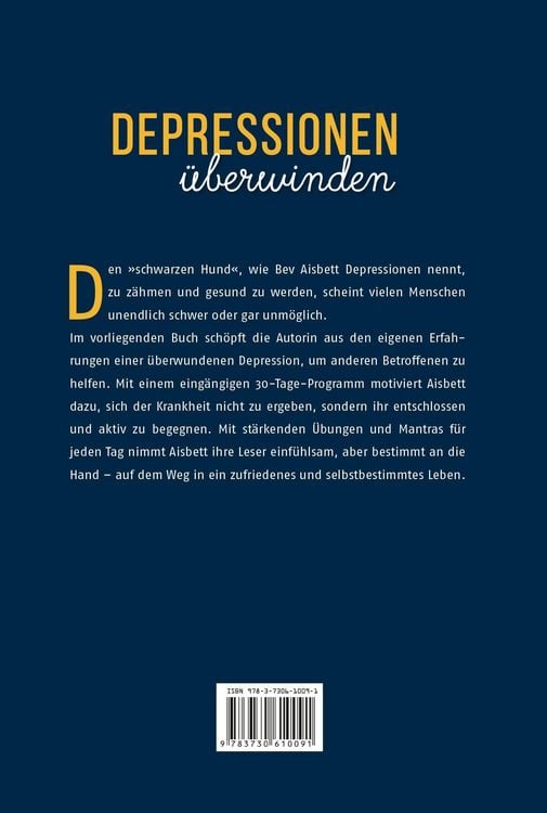 Produktbild: Depressionen &uuml;berwinden. In 30 Tagen Schritt f&uuml;r Schritt