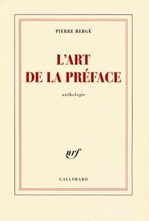 Produktbild: L'Art de la Preface