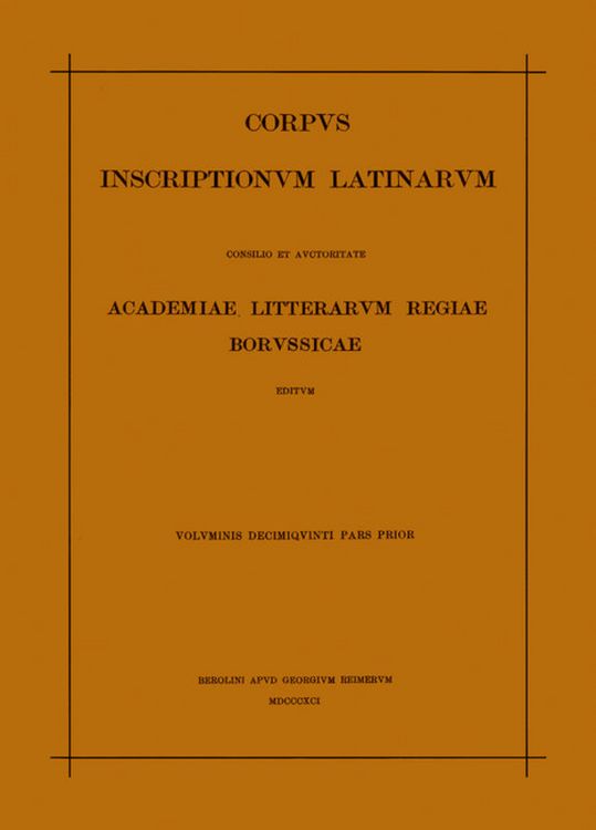 Produktbild: CORP INSCR LAT VOL 15 PARS 1 ND