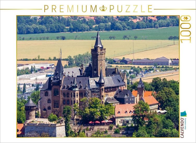 Produktbild: CALVENDO Puzzle Schloss Wernigerode - Blick aus s&uuml;dlicher Richtung | 1000 Teile Lege-Gr&ouml;&szlig;e 64x48cm Foto-Puzzle f&uuml;r gl&uuml;ckliche Stunden