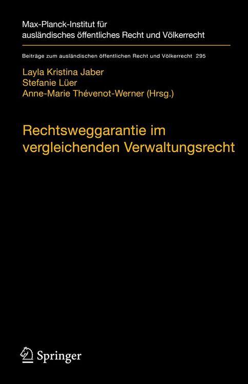 Produktbild: Rechtsweggarantie im vergleichenden Verwaltungsrecht