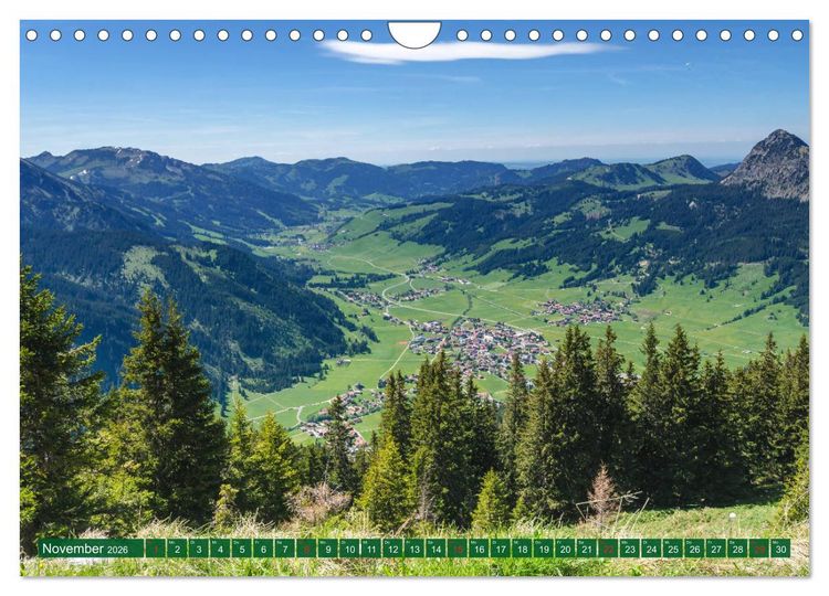 Produktbild: Tannheim und das Tal (Wandkalender 2026 DIN A4 quer), CALVENDO Monatskalender