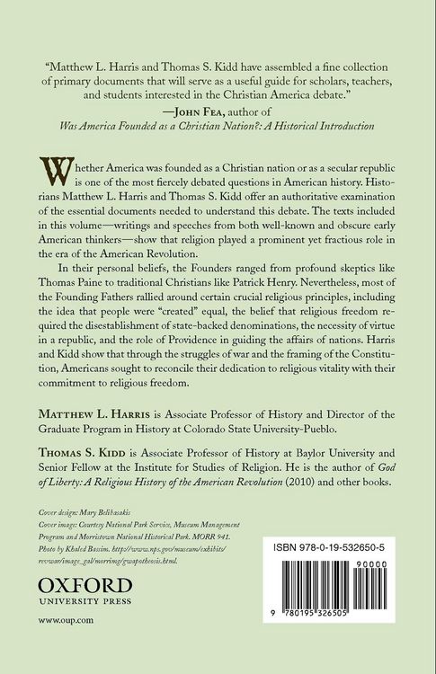 Produktbild: The Founding Fathers and the Debate Over Religion in Revolutionary America