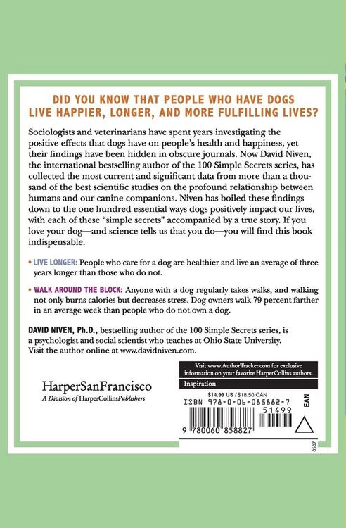 Produktbild: 100 Simple Secrets Why Dogs Make Us Happy