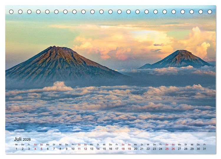 Produktbild: Magische Bergwelten der Erde (Tischkalender 2026 DIN A5 quer), CALVENDO Monatskalender