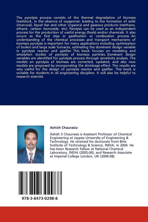 Produktbild: Modeling, Simulation, and Optimization of Pyrolysis of Biomass