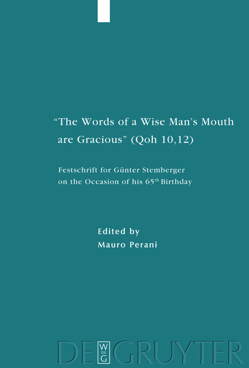 Produktbild: "The Words of a Wise Man's Mouth are Gracious" (Qoh 10,12)