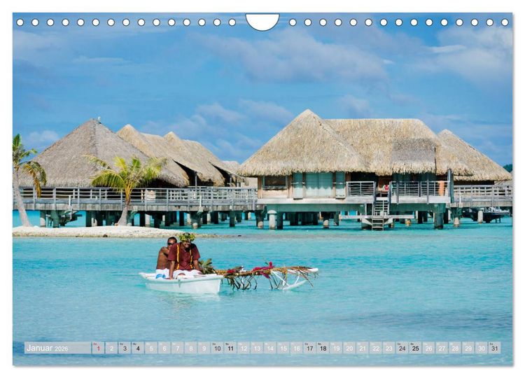 Produktbild: Bora Bora - Str&auml;nde und Landschaften (Wandkalender 2026 DIN A4 quer), CALVENDO Monatskalender