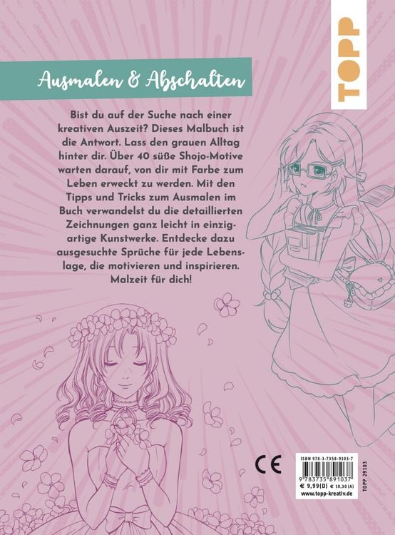 Produktbild: Malbuch Manga & Anime