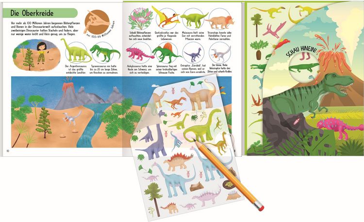 Produktbild: Mein magisches Rubbelsticker-Buch Dinosaurier