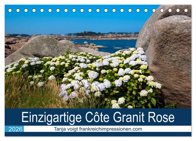 Produktbild: Einzigartige C&ocirc;te Granit Rose (Tischkalender 2026 DIN A5 quer), CALVENDO Monatskalender