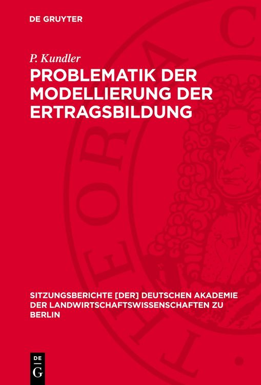 Produktbild: Problematik der Modellierung der Ertragsbildung