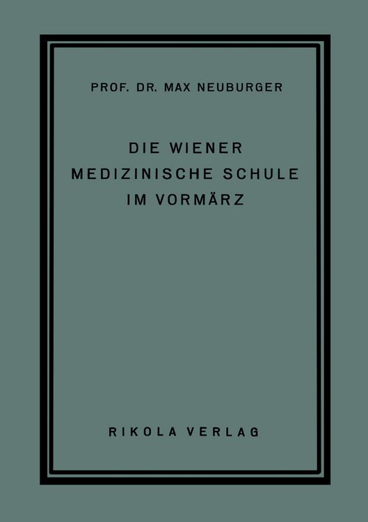 Produktbild: Die Wiener Medizinische Schule im Vorm&auml;rz