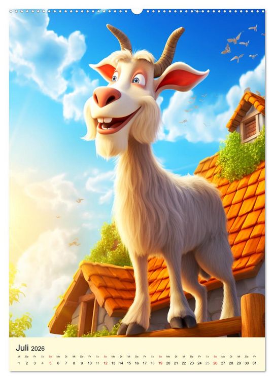 Produktbild: Bauernhof. Tierischer Humor auf dem Land (Wandkalender 2026 DIN A2 hoch), CALVENDO Monatskalender