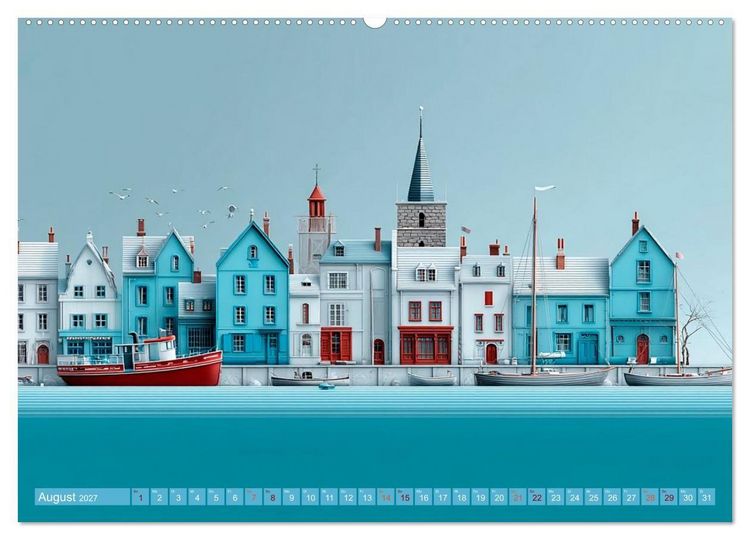 Produktbild: Hafenpoesie (Wandkalender 2027 DIN A2 quer), CALVENDO Monatskalender