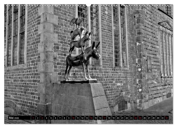Produktbild: Historisches Bremen (Wandkalender 2026 DIN A2 quer), CALVENDO Monatskalender