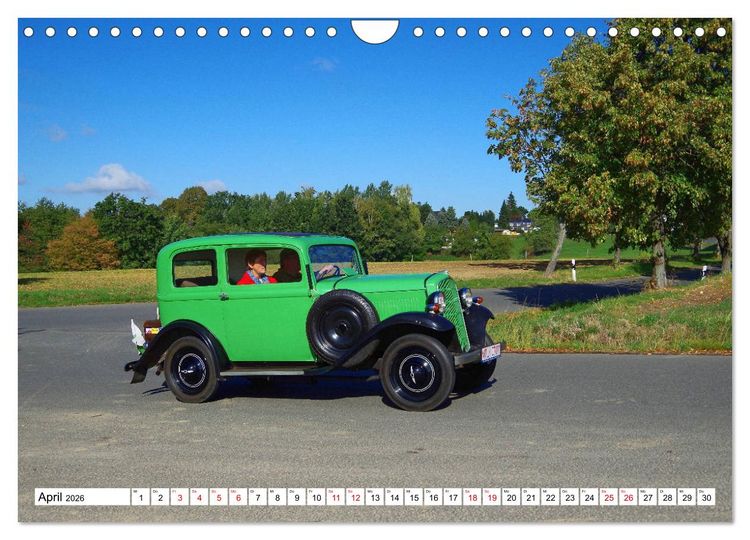 Produktbild: Oldtimer in Colditz (Wandkalender 2026 DIN A4 quer), CALVENDO Monatskalender