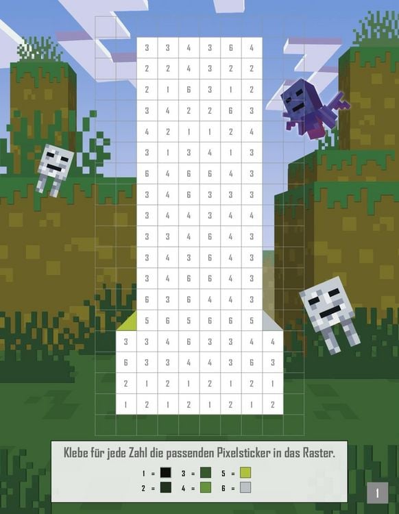 Produktbild: Pixel-Sticker f&uuml;r Minecrafter