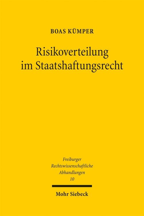 Produktbild: Risikoverteilung im Staatshaftungsrecht