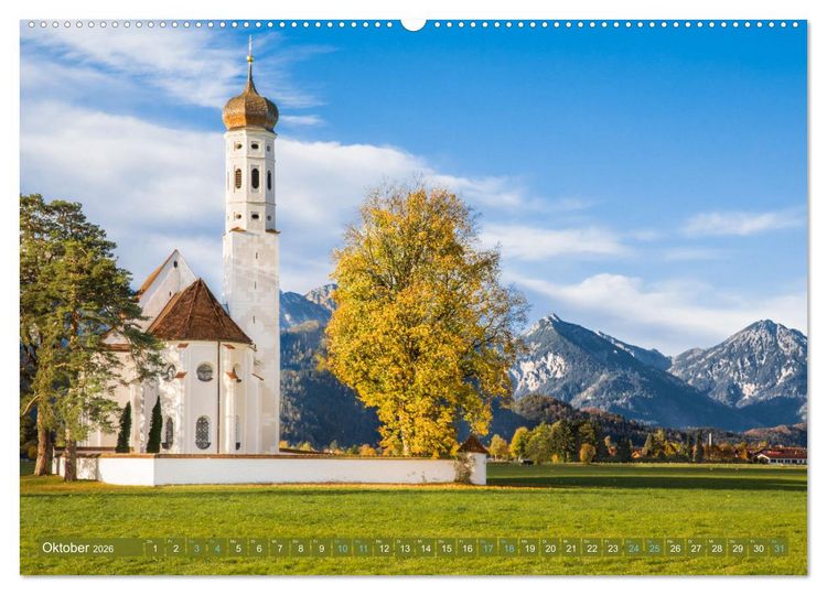 Produktbild: Dahoam in Bayern (hochwertiger Premium Wandkalender 2026 DIN A2 quer), Kunstdruck in Hochglanz