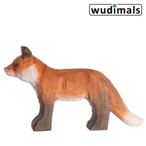 Produktbild: Wudimals A040701 - Fuchs, Fox, handgeschnitzt aus Holz