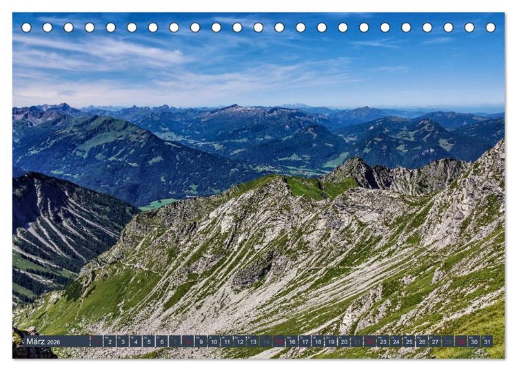 Produktbild: Allg&auml;uer Bergidyll (Tischkalender 2026 DIN A5 quer), CALVENDO Monatskalender