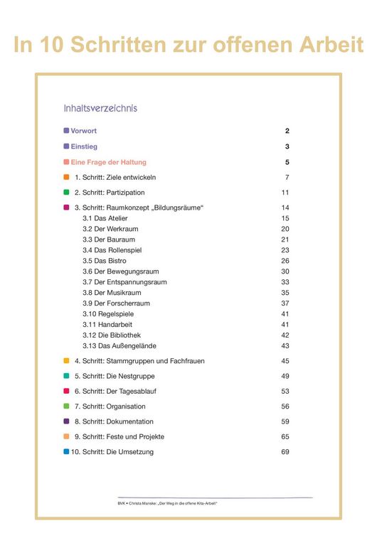 Produktbild: Der Weg in die offene Kita-Arbeit