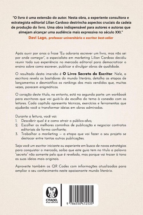 Produktbild: O livro secreto do escritor