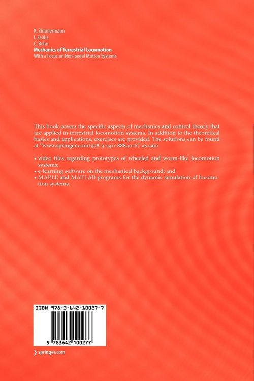 Produktbild: Mechanics of Terrestrial Locomotion