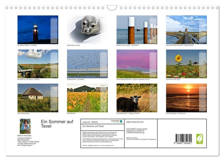 Produktbild: Ein Sommer auf Texel (Wandkalender 2026 DIN A3 quer), CALVENDO Monatskalender