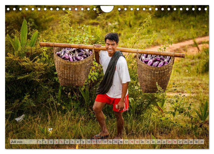 Produktbild: Myanmar - Reise durch das alte Burma (Wandkalender 2026 DIN A4 quer), CALVENDO Monatskalender