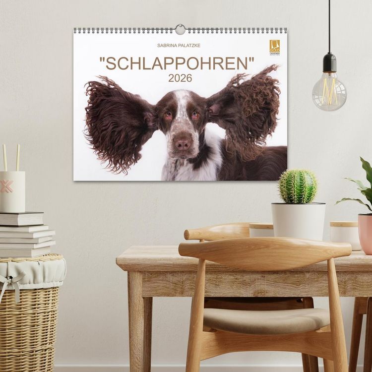 Produktbild: SCHLAPPOHREN (Wandkalender 2026 DIN A3 quer), CALVENDO Monatskalender