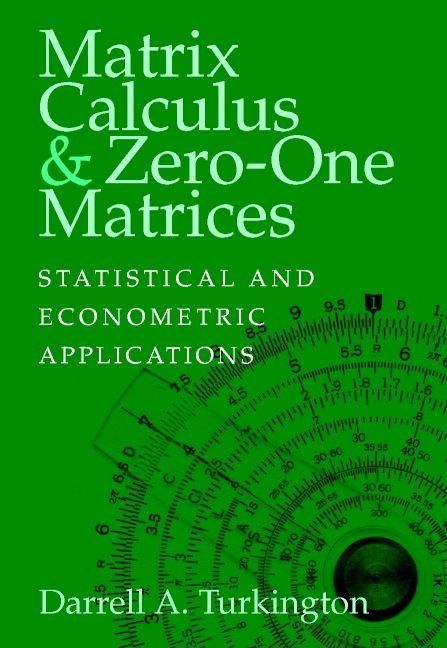 Produktbild: Matrix Calculus and Zero-One Matrices