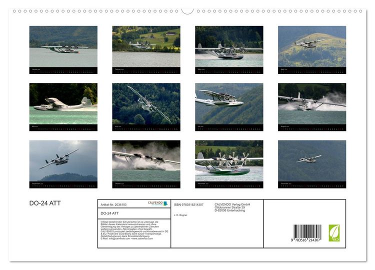 Produktbild: DO-24 ATT (hochwertiger Premium Wandkalender 2026 DIN A2 quer), Kunstdruck in Hochglanz