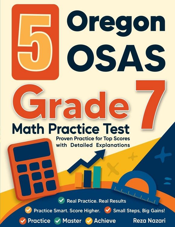 Produktbild: 5 Oregon OSAS Grade 7 Math Practice Tests