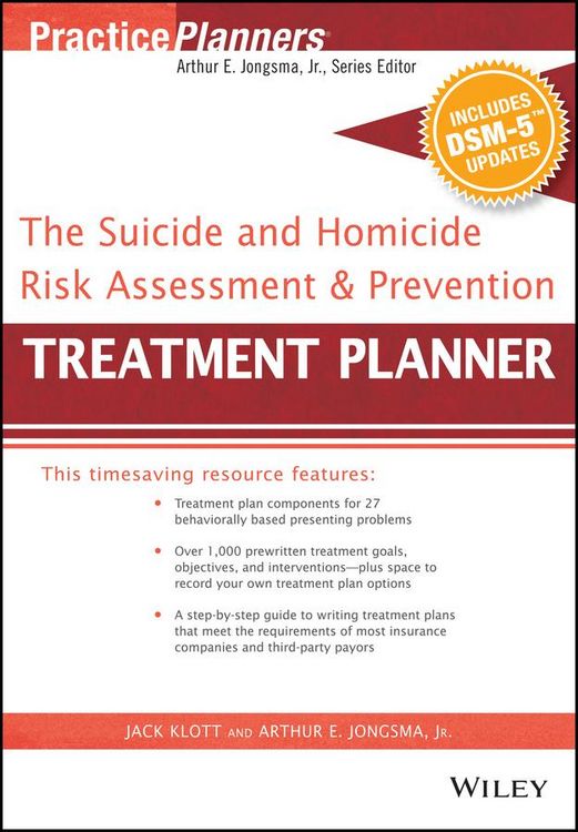 Produktbild: The Suicide and Homicide Risk Assessment and Prevention Treatment Planner, with DSM-5 Updates