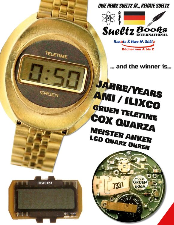 Produktbild: 50 Jahre/years Ami Ilixco Gruen Teletime Cox Meister Anker Lcd Quarz Uhren