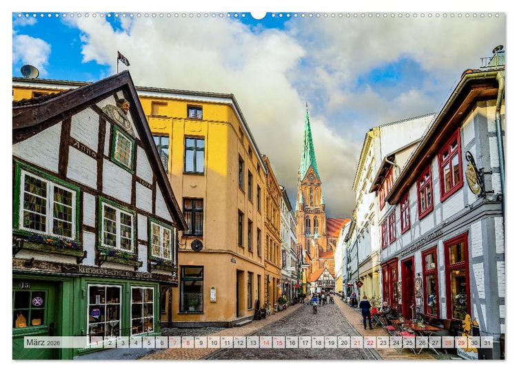 Produktbild: Wundersch&ouml;nes Schwerin (hochwertiger Premium Wandkalender 2026 DIN A2 quer), Kunstdruck in Hochglanz