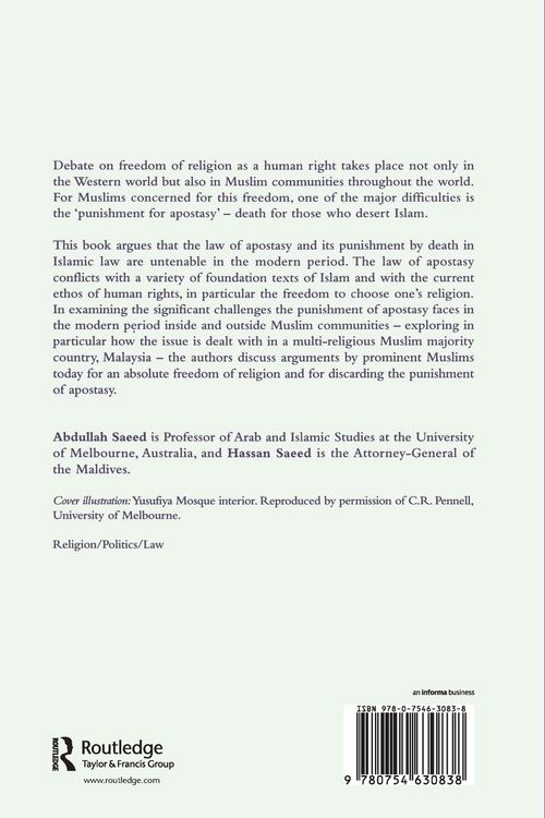 Produktbild: Freedom of Religion, Apostasy and Islam