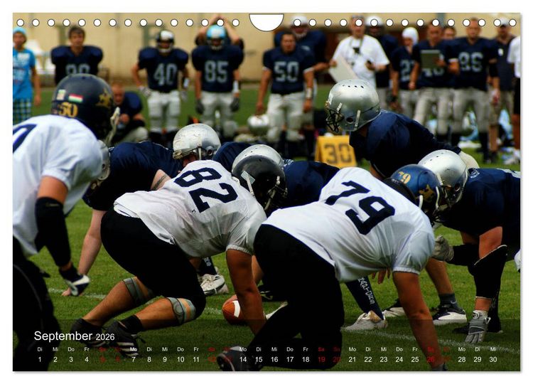 Produktbild: American Football - Touchdown (Wandkalender 2026 DIN A4 quer), CALVENDO Monatskalender